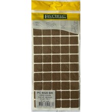 Ceylan Adam Pacific Yapışkanlı Mobilya Masa Sandalye Altı Zemin Ayak Koruyucu Kaydırmaz Keçe 20X20 mm - 50 Adet