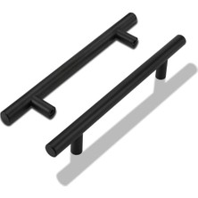 Ceylan Adam 10 Adet 160 mm Siyah Metal Rosemary Mobilya Mutfak Çekmece Dolap Kapak Kulpu Kulbu Mat Kulp