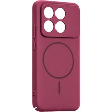Milas Toptan Xiaomi Poco X6 Pro Mika Pc Magsafe Kapak - Bordo