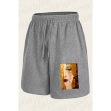 Zoka Wear Gustav Klimt Freya S Tears Gustav Klimt Golden Tears Baskılı Şort Unisex