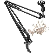 Ceylan Adam NB40 Pro Mikrofon Standı ve Shm-02 Metal Shock Mount, 50X50 Büyük Boy