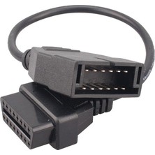 12 Pin Obd2 Uzatma Kablosu Obd-Obd2 16 Pin Konnektör Adaptörü Arıza Tespit Cihazı Ara Kablo