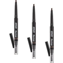 Ceylan Adam Fırça, Angled Brow, Başlıklı & Asansörlü Ucu Açılı Kaş Kalemi (3 Paketi)