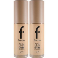 Ceylan Adam Flormar Skin Lifting Sıkılaştırıcı Bakım Yapan Kremsi Dokulu Spf 30 Fondöten 060 Golden Neutral (2 Paketi)