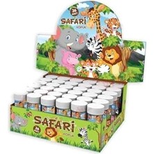 Ceylan Adam Safari 10'lu Köpük Balon Safari Sevimli Hayvanlar Köpük Baloncuk 10'lu