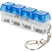 Ceylan Adam 4'lü Rgb Işıklı Mekanik Klavye Tuş Stres Oyuncağı - Şeffaf Mavi Switch Çıt Çıt Anahtarlık, Odaklanma ve Stres Giderici Fidget Toy (Sesli ve LED Aydınlatmalı)