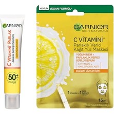 Ceylan Adam C Vitamini SPF50 Günlük Uv Korumalı Güneş Yüz Kremi 40 ml ve Parlaklık Verici Kağıt Yüz Maskesi Seti