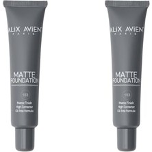 Ceylan Adam Mat Fondöten, Uzun Süre Kalıcı Doğal Mat Bitişli E Vitamini Içeren, Matte Foundation 406 Light Peach (2 Paketi)