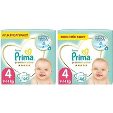 Ceylan Adam Bebek Bezi Premium Care 4 Beden 126 Adet Maxi Aylık Fırsat Paketi & Bebek Bezi Premium Care 4 Beden 46 Adet Maxi Jumbo Paket