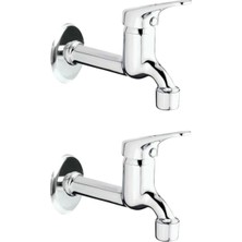 Milas Toptan 2li Aç Kapa Mix Lavabo Musluk Wc Lavabo Uzun Musluk Perlatörlü