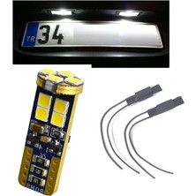 Golf 7 Uyumlu Beyaz LED Plaka Lambası Ampul Seti T10 W5W