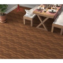Ceylan Adam Yer Kaplama Zemin Kaplama Folyosu 65X130 cm Dark Brown Wood