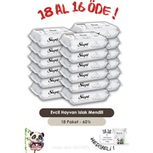 Ceylan Adam 18 Al 16 Öde Petcare Evcil Hayvan Islak Havlusu 60'lı ve Rosıe