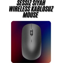 Milas Toptan Kablosuz Bağlantı Yüksek Hassasiyetli Kablosuz Wireless Siyah Mouse