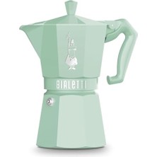 Ceylan Adam Moka Exclusive: 6 Cups Ocak Üstü Espresso Pişirici - 270 ml - Yeşil Renk - Alüminyum Gövde - Patentli Güvenlik Valfi - Tüm Ocak Türleri Için Uygundur (Indüksiyon Hariç)
