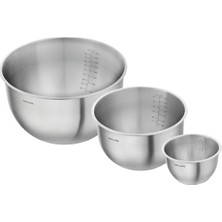 Ceylan Adam Fresh & Save Bowls Kase Seti S/m/l; 3-Parça, Paslanmaz Çelik, Metalik Gri