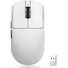 Ceylan Adam Vxe Dragonfly R1 Serisi Kablosuz Oyun Faresi; Ultra Hafif (48-55 G); Pixart PAW3395/3395 26.000'E Kadar Ayarlanabilir (R1 PAW3395 Se Sensörü; 18.000 Dpı; 1.000 Hz; 2,4 Ghz/bt/kablolu; 70 Beyaz