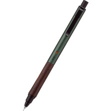 Kuru Toga Ahşap, 0,5 mm Mekanik Kalem, Otomatik Kurşun Döndürme, Ahşap Sap ve Metal Gövde, Orman Yeşili (M5KW1P.88)