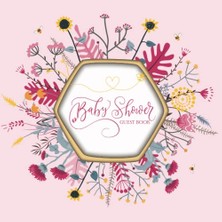 Ceylan Adam Cottagecore Baby Shower Guest Book: Girl Baby Shower Decorations, Bee Baby Shower Decorations, Cottagecore For Baby Shower, Cottagecore Guestbook, Cottagecore Photo Album In Color