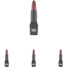 Ceylan Adam Mat Ruj, Yoğun Renk Veren Uzun Süre Kalıcı Nemlendirici Kadifemsi, Matte Lipstick 419 Berry Basket (4 Paketi)