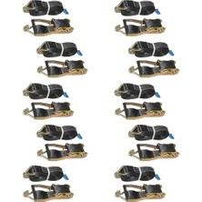 Ceylan Adam Safeset Sg-60 50 mm 2 Inç Spanzet 10 mt 2500-5000DAN 10 mm Çift J Kanca 1.1 Yük Gerdirme Halatı (6)