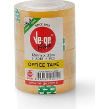 12MMX33M Offıce Tape 6lı Kule