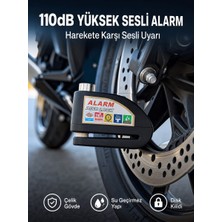Milas Toptan Yüksek Sesli 110DB Çelik Disk Kilidi Su Geçirmez Yeni Nesil