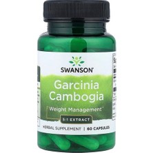 Swanson Vitamins, Garcinia Cambogia 5:1 Extract, 60 Capsules (80 Mg Per Capsule)