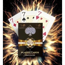 Ceylan Adam Oyun, Artex Jumbo Boy Plastik Poker Kağıdı (Casino Playing Cards) (Mavi)