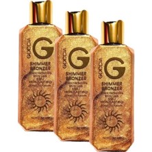 Ceylan Adam Shimmer Bronzer 150 ml Simli Bronzlaştırıcı – Cildinizde Parlayan Güzellik, Işıltınızı Yansıtın (3 Paketi)
