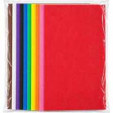 Eva Seti 10 Adet, 20X30 Cm, 1,8 mm Kalınlık, Yapışkanlı Düz Eva