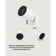 Milas Toptan 4K Uyumlu 130 Inç Full Hd Projeksiyon Cihazı ve Kablosuz Aktarım Özelliği