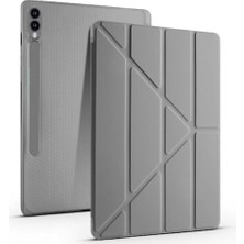 Ceylan Adam Kılıf, Samsung Galaxy Tab S10 Ultra X920 14.6 Inç Katlanabilir Kalemlikli Standlı Akıllı Koyu Gri