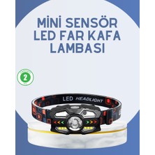 Milas Toptan El Sensörlü LED Far Suya Dayanıklı Şarjlı Kafa Lambası