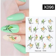 Ceylan Adam Tırnakmania Su Transferli Nail Art Sticker X096 (52340-16) 3937