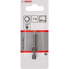 Ceylan Adam Bit Ekstra Sert, Iç Torx Vidalar Için T8, Uzunluk: 49 Mm, 1 Adet, 2607001628
