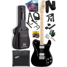 TLX-60BK-25AMP Telecaster Maple Klavye Hh 25W Amfili Elektro Gitar Seti