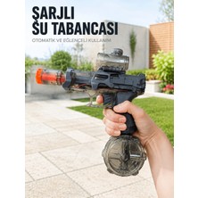 Milas Toptan Otomatik Su Tabancası Şarjlı LED Işıklı Basınçlı Su Püskürtmeli Oyuncak
