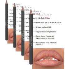 Ceylan Adam Dudak Kalemi, Uzun Süre Kalıcı Dağılma Yapmayan Nemlendirici, Lipliner Pencil 03 Sheer Coral (4 Paketi)