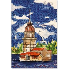 Kulesi Ahşap Kartpostal