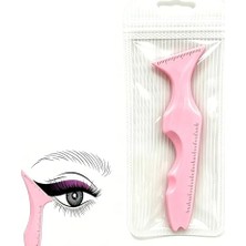 Ceylan Adam 5'i 1 Arada Silikon Eyeliner Şablonları, Tekrar Kullanılabilir, Pembe