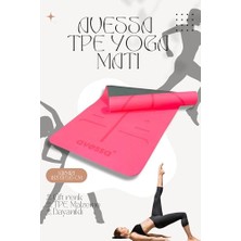Ceylan Adam Tpe-30 Çift (Taraflı) Renk 0,60 mm Kırmızı Yoga Matı – Kaymaz Yüzey, Yüksek Yoğunluk Pilates Minderi