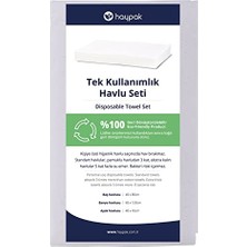 Ceylan Adam S Boy Tek Kullanımlık Havlu Seti, 3'lü, 12 Adet