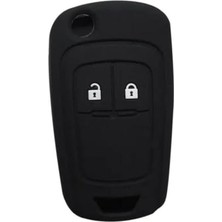 Ceylan Adam Anahtar Kılıfı — Autohan Keys Silikon, Siyah Koruyucu Kılıf, Opel Astra J, Corsa D, Corsa E, Insignia, Mokka, Meriva Modelleri Için