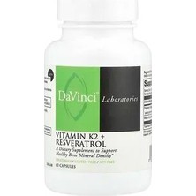 Da Vinci Labs Da Vinci K2 Vitamini + Resveratrol, 60 Kapsül Takviye Edici Gıda