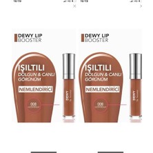 Ceylan Adam Dudak Parlatıcısı, Dewy Lip Booster Dolgunlaştırıcı Etkili Yarı Transparan, 008 Cocoa Delıght (2 Paketi)