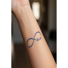 Ceylan Adam Sonsuz Aşk Motifli 5x5 cm Geçici Dövme – 1 Ay Kalıcı Yarı Kalıcı Yapıştırma