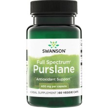 Swanson Nutrition Full Spectrum Purslane 400 Mg 60 Kapsül Gıda Takviye