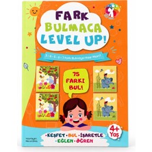 Mert Bebek Fark Bulmaca Kitabı 4+ Yaş – Okul Öncesi Dikkat ve Odaklanma Etkinlikleri, 75 Fark, Level Up