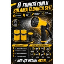 Ceylan Adam Zephoo Fonksiyonlu Ayarlanabilir Sprey 8 4 Parça Sulama Tabancası